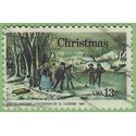 #1703 13c Christmas Winter Pastime 1976 Used