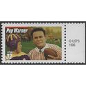 #3149 32c Red Bar Pop Warner w/Red Bar 1997 Mint NH