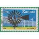 #4493 (44c Forever) 150th Anniversary Kansas Statehood 2011 Used