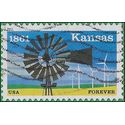 #4493 (44c Forever) 150th Anniversary Kansas Statehood 2011 Used