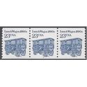 #2464a 23c Lunch Wagon 1890s PNC Strip of 3 #3 SG 1993 Mint NH