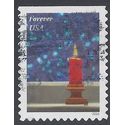 #5145 (47c Forever) Holliday Candle in Window 2016 Used