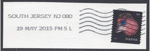 #4868 (49c Forever) Star Spangled Banner Coil Single Used