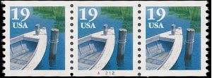 #2529 19c Fishing Boat Ty 1 PNC/3 P#A1212 1991 Mint NH
