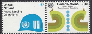UN New York # 320-321 1980 Mint NH Set of 2