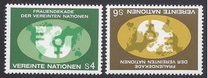 United Nations Vienna #  9-10 1980 Mint NH