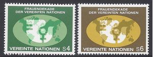 United Nations Vienna #  9-10 1980 Mint NH