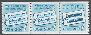 #2005 20c Consumer Education PNC/3 P#4 1982 Mint NH