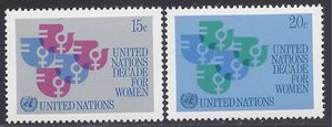 UN New York # 318-319 1980 Mint NH Set of 2