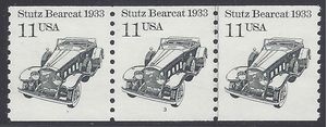 #2131 11c Stutz Bearcat 1933 PNC/3 #3 1985 Mint NH