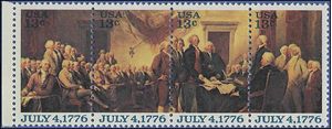 #1691-1694 13c Declaration of Independence Strip of 4 1976 Mint NH