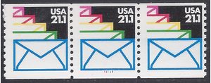 #2150 21.1c Sealed Envelopes PNC/3 #111111 1985 Mint NH