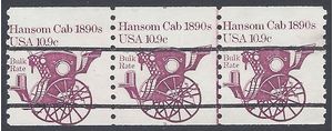 #1904a 10.9c Hansom Cab 1890s PNC/3 #3 Miscut 1982 Mint NH