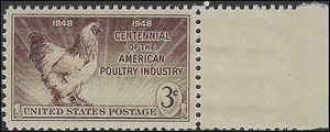 # 968 3c Poultry Industry Centennial 1948 Mint NH