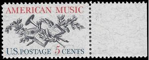 #1252 5c American Music Society 1964 Mint NH