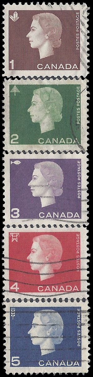 Canada # 401-405 1962-63 Used Set of 5