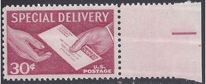 Scott E21 30c Special Delivery Hand to Hand 1957 Mint NH