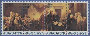 #1691-1694 13c Declaration of Independence Strip of 4 1976 Mint NH