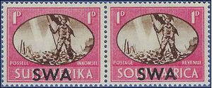 South West Africa # 153 Pair 1945 Mint H