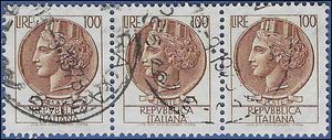 Italy # 998p 1968 Used Strip/3