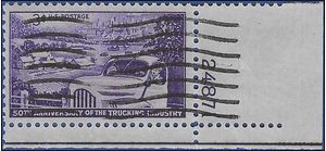 #1025 3c Trucking Industry 1953 P# Used