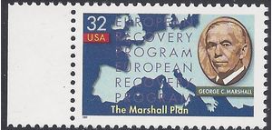 #3141 32c 50th Anniversary Marshall Plan 1997 Mint NH