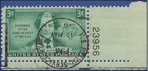 # 974 3c Girl Scouts Founder Juliette Gordon Low P# 1948 Used CDS