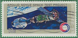 #1570 10c Apollo Soyuz Space Project 1975 Used