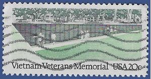 #2109 20c Vietnam Veterans Memorial 1984 Used