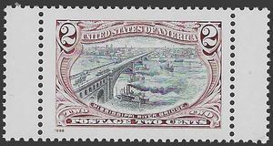 #3209b 2c Mississippi River Bridge 1998 Mint NH