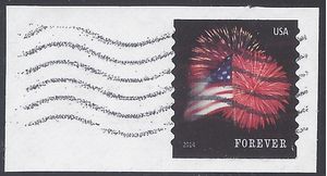 #4854 (49c Forever) Star Spangled Banner Coil Single 2014 Used