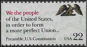 #2356 22c Drafting of the Constitution Booklet Single 1987 Mint NH