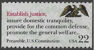 #2357 22c Drafting of the Constitution Booklet Single 1987 Mint NH