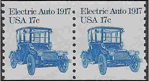 #1906 17c Electric Auto 1917 Coil Pair 1981 Mint NH