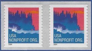 #3875 (5c) Sea Coast Coil Pair 2004 Mint NH