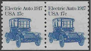 #1906 17c Electric Auto 1917 Coil Pair 1981 Mint NH