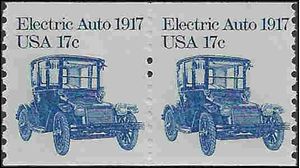 #1906 17c Electric Auto 1917 Coil Pair 1981 Mint NH