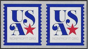 #5172 5c Patriotic Nonprofit Coil Pair 2017 Mint NH