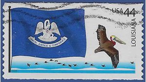 #4294 44c Flags of our Nation-Louisiana Coil Single 2009 Used