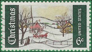 #1384 6c Winter Sunday 1969 Used