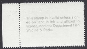 Montana MT-41 $5.00 Harlequin Ducks 1993 Mint NH