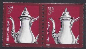 #3759 3c Silver Coffeepot Coil Pair 2013 Mint NH