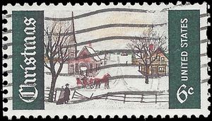 #1384 6c Winter Sunday 1969 Used