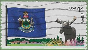 #4295 44c Flags of our Nation-Maine Coil Single 2009 Used