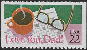 #2270 22c Special Occasions Love You, Dad Booklet Single 1987 Mint NH
