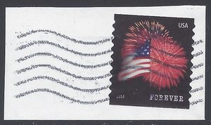 #4854 (49c Forever) Star Spangled Banner Coil Single 2014 Used