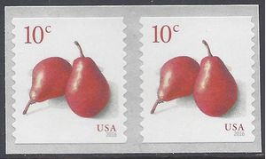 #5039 10c Pears Coil Pair 2016 Mint NH