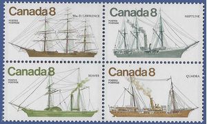 Canada # 670-673 1975 Mint NH Block of 4