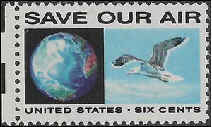 #1413 6c Anti-Pollution Save Our Air 1970 Mint NH