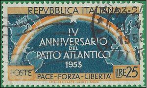Italy # 637 1953 Used CDS